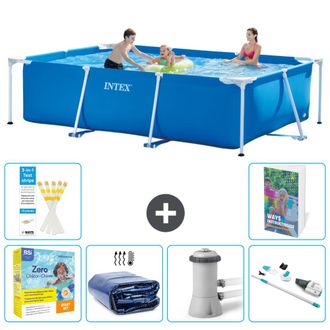 Intex Piscina Con Estructura Rectangular - 300x200x75 Cm - 7-piezas S39