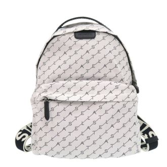 Stella McCartney Stella Mccartney Black White Nylon Backpack (Pre-Owned)