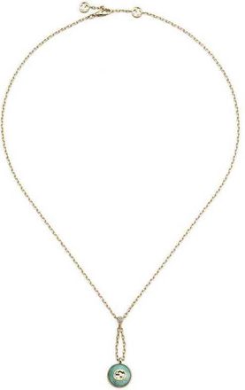 Gucci Interlocking 18k Yellow Gold Pendant Necklace - YBB832009001