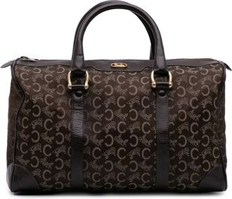 Celine Borsa Boston C Carriage in tela XX secolo - Marrone