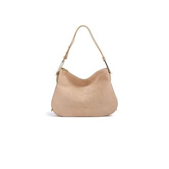 Coccinelle Shoulder Bags, female, Beige, Size: ONE SIZE Magie Suede Bim Handbag