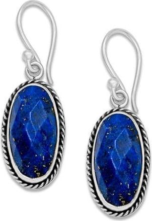 Samuel B. Lapis Oval Drop Earrings in Blue at Nordstrom Rack