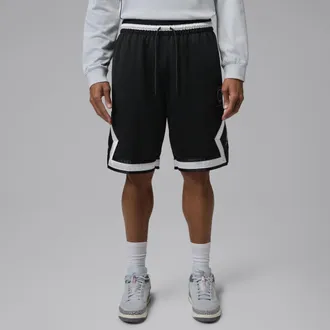Nike Jordan Mens Jordan Brooklyn Diamond Mesh Shorts in Black | IR1487-010