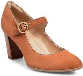 S&ouml;fft Petra Mary Jane Pump in Russet Brown at Nordstrom Rack, Size 6.5