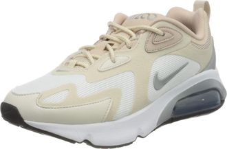 Nike Nike W Air Max 200, Womens Running Shoe, Summit White/Metallic Silver, 4 UK (37.5 EU)
