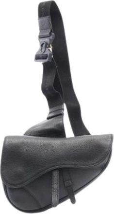 Dior Pre-owned Fanny Pack - Heren - Vintage Schoudertas - Zwart - ONE Size - Leer - Vintage