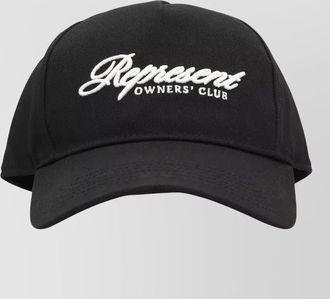 Represent baseball cap owners club script logo