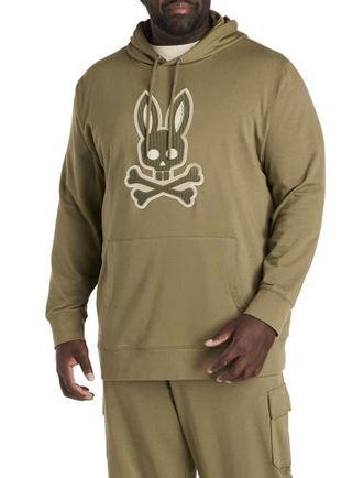 Psycho Bunny Big & Tall Ryder Pullover Hoodie in Dusky Green at Nordstrom, Size 2X Big