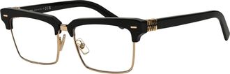 Miu Miu Blue Light Filter Square Ladies Eyeglasses MU 10ZS 1AB08N 54