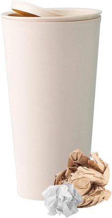No Brand Papelera Para Coche De 16,5 &times; 8 Cm, 1 Unidad, Con Tapa, Mini Cubo De Basura De Pl&aacute;stico, Papelera Peque&ntilde;a Para Portavasos De Coche, Para Escritorio De