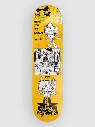 Polar Skate Co. Oski - I Think You Perfect 8 Skateboard Deck geel