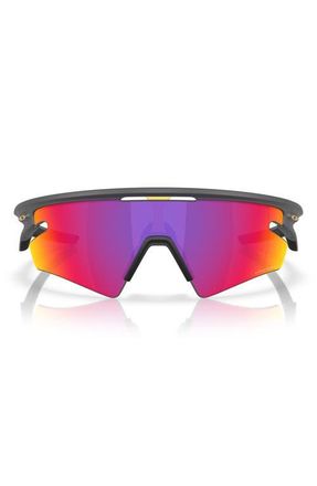 Oakley Gender Inclusive Sphaera Slash 36mm Rectangle Sunglasses in Matte Carbon /Prizm Road at Nordstrom