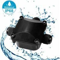 OEM Caja De Conexiones Impermeable, Conector En T De Pl&aacute;stico Con Luz Led, Color Negro, Caja Impermeable De Tres Cabezales, Paquete De 5 - Crezuo