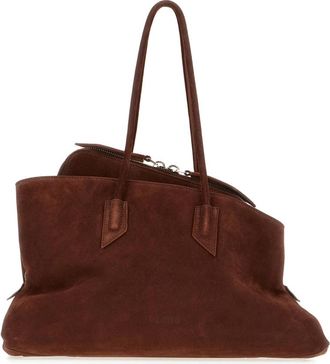 The Attico La Passeggiata Schoudertas - Dames - Schoudertassen - Bruin - ONE Size - Su&egrave;de - Tassen