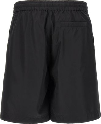 Givenchy Mens Black Polyester Bermuda Shorts