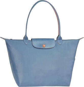 Generic Multipurpose Tote Bag: Foldable Soft Nylon, 3 Sizes, Stylish Water-Resistant Designer Handbag for Work, Travel, Gym (Anniversary Haze Blue,Medium)