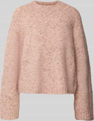 Vero Moda Regular Fit Strickpullover mit Woll-Anteil Modell INGRID in Hellrosa Melange, Größe XL