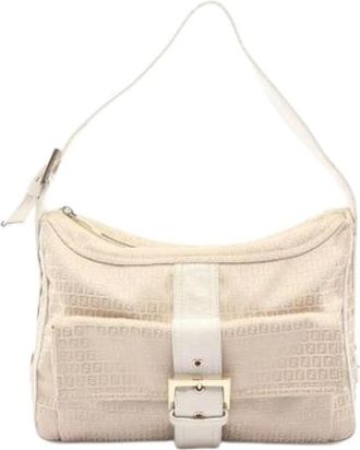 Fendi Pre-owned Vintage Schoudertas - Dames - Vintage Schoudertas - Beige - ONE Size - Vintage
