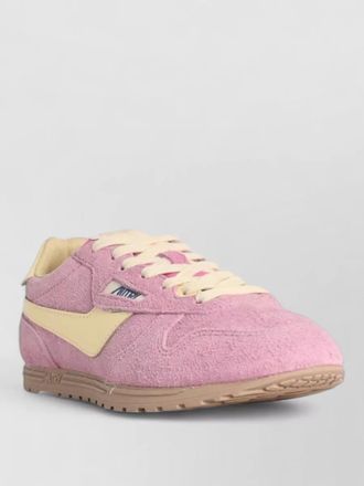 Autry windspin low top suede sneakers contrast sole