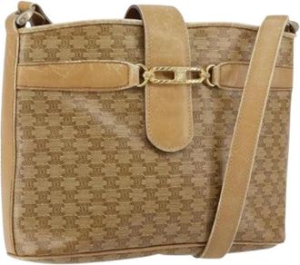Celine Pre-owned Canvas Crossbody Tas - Dames - Vintage Schoudertas - Beige - ONE Size - Vintage