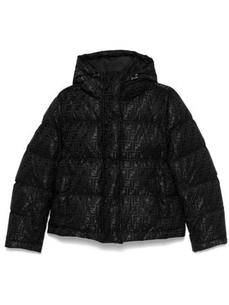 Fendi Piumino con motivo FF - Nero