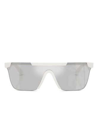 Burberry Sunglasses shield-frame sunglasses - unisex - Plastic - One Size - White