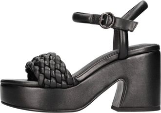 Ash Oak High Heel Sandal - Dames - Sandalen met hakken - Zwart - 40 EU - Leer - Schoenen