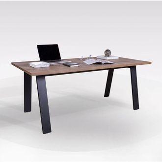 Composad Scrivania mod. da vinci cm 180X90 nero e noce brera