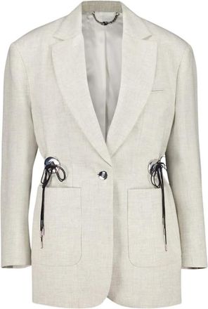 Paco Rabanne Dames, Jassen, Beige, Maat: M Wol