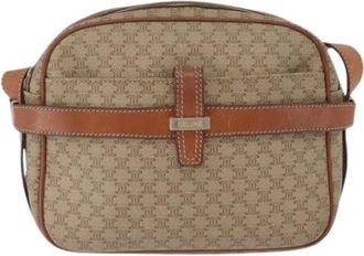 Celine Pre-owned Cross Body Bags, female, Beige, Size: ONE SIZE Pre-owned Canvas Crossbody Bag