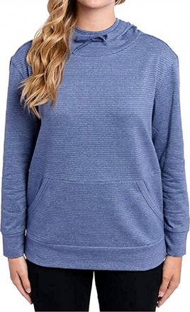 Champion Prench Terry Long Sleeve Hoodie In Light Blue