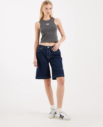 Santa Cruz Split Sun - Pantaloncini in denim scuro-Blu navy