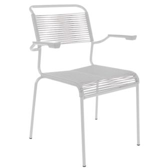 Schubiger M&ouml;bel Spaghetti-Stuhl S&auml;ntis mit Armlehnen