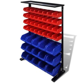 Berkfield Home Blue & Red Garage Tool Organiser