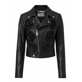Philipp Plein Dames, Jassen, Zwart, Maat: XS Leer