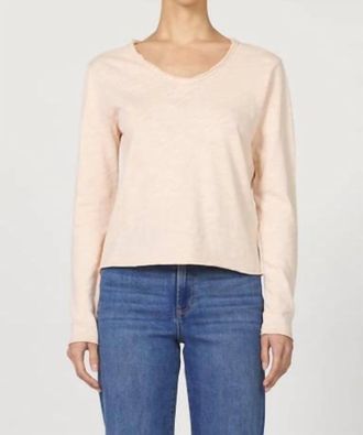 Dear John Denim Vanya Long Sleeve Tee In Cameo Rose