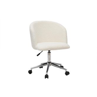 Miliboo Miliboo - Sill&oacute;n De Escritorio De Tejido Efecto Borreguillo Vanity
