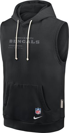 Nike Cincinnati Bengals Sideline Nike Mens Dri-FIT NFL Sleeveless Pullover Hoodie in Black | 03B400A9A-0CN