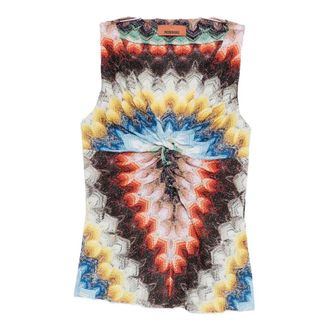 Missoni V-neck Knitwear, female, Multicolor, Size: 2XS Multicolour Top