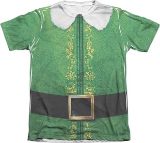 Gildan Elf Buddy Costume Adult Poly/Cotton Short Sleeve Tee / T-Shirt