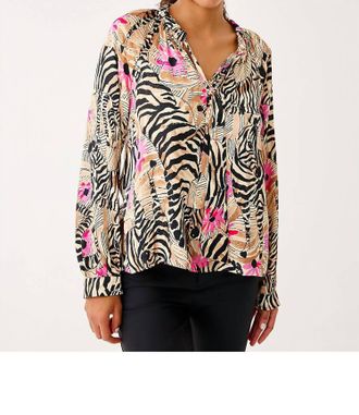 Lilly Pulitzer Alinta Long Sleeve Top In Rutabaga El Morocco