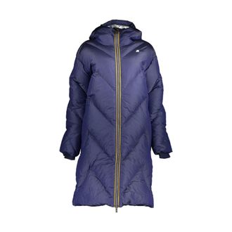 K-Way Dames, Mantels, Blauw, Maat: XS Leer