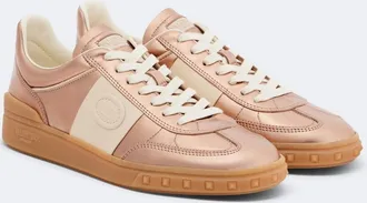 Valentino Garavani Upvillage metallic leather sneakers
