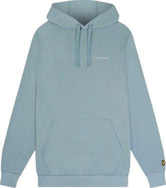 Lyle & Scott Heren geborduurde hoodie (Blauw)