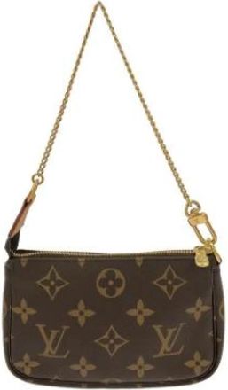 Louis Vuitton Pre-owned Pochette Pouch - Dames - Vintage Handtas - Bruin - ONE Size - Vintage