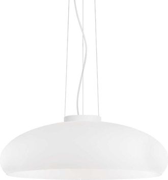 Ideal Lux Ideal Lux Aria - Lámpara colgante de techo tipo domo pequeña con 1 luz blanca, E27