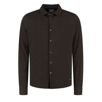 Wahts Mens Shirts, TargetGroup:Men Dark Brown Melange / XXL