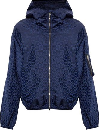 Kenzo Hooded Jacket - Heren - Bomber jackets - Blauw - XL - Satijn - Jassen