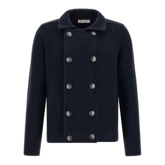 Brunello Cucinelli Heren, Truien, Blauw, Maat: XL Kasjmier