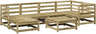 vidaXL 7 Piece Garden Sofa Set Impregnated Wood Pine vidaXL